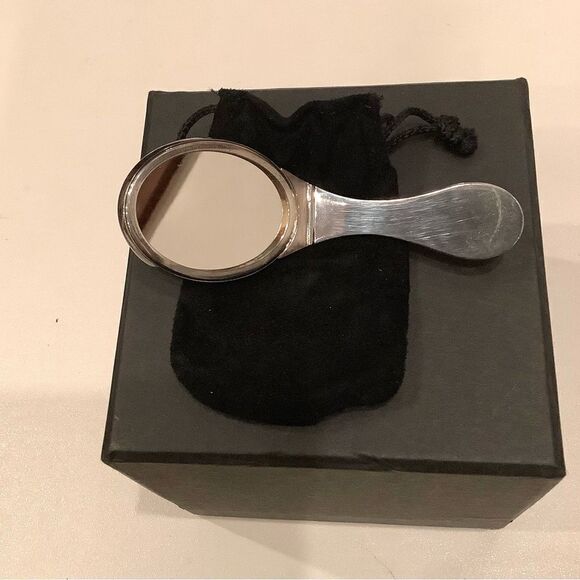Sterling Silver 925 Folding Mirror Vintage - Picture 1 of 6